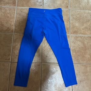 Zyia 7/8 light n tight size 12 leggings blue with pockets